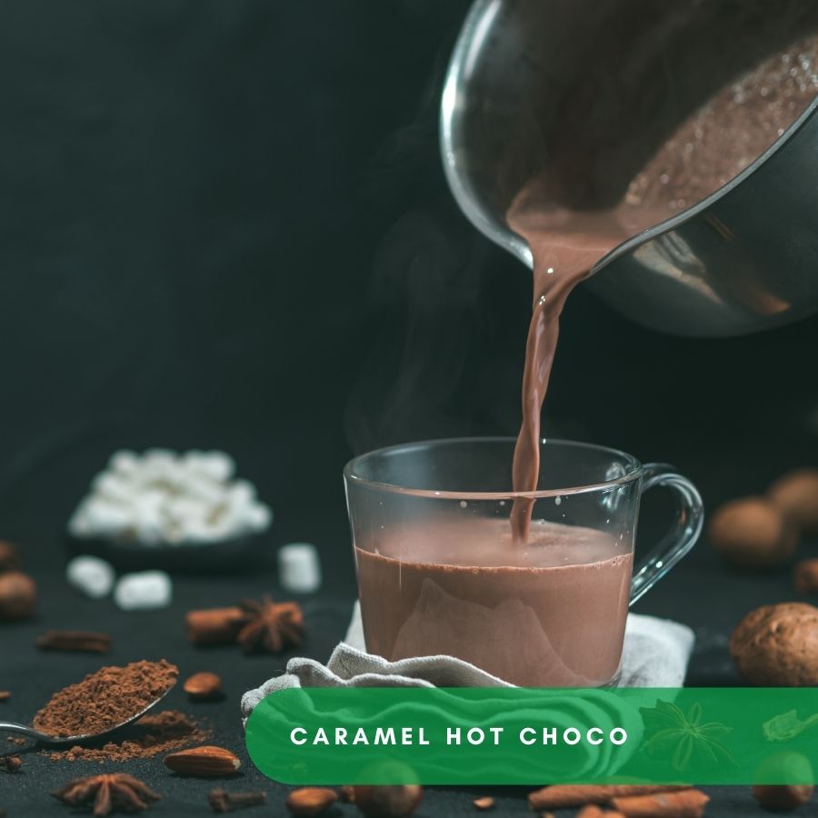 Caramel Hot Choco | from "What Are The Best Hot Beverages That I Can Prepare When Winter Camping?" | AdventureinCamping.com