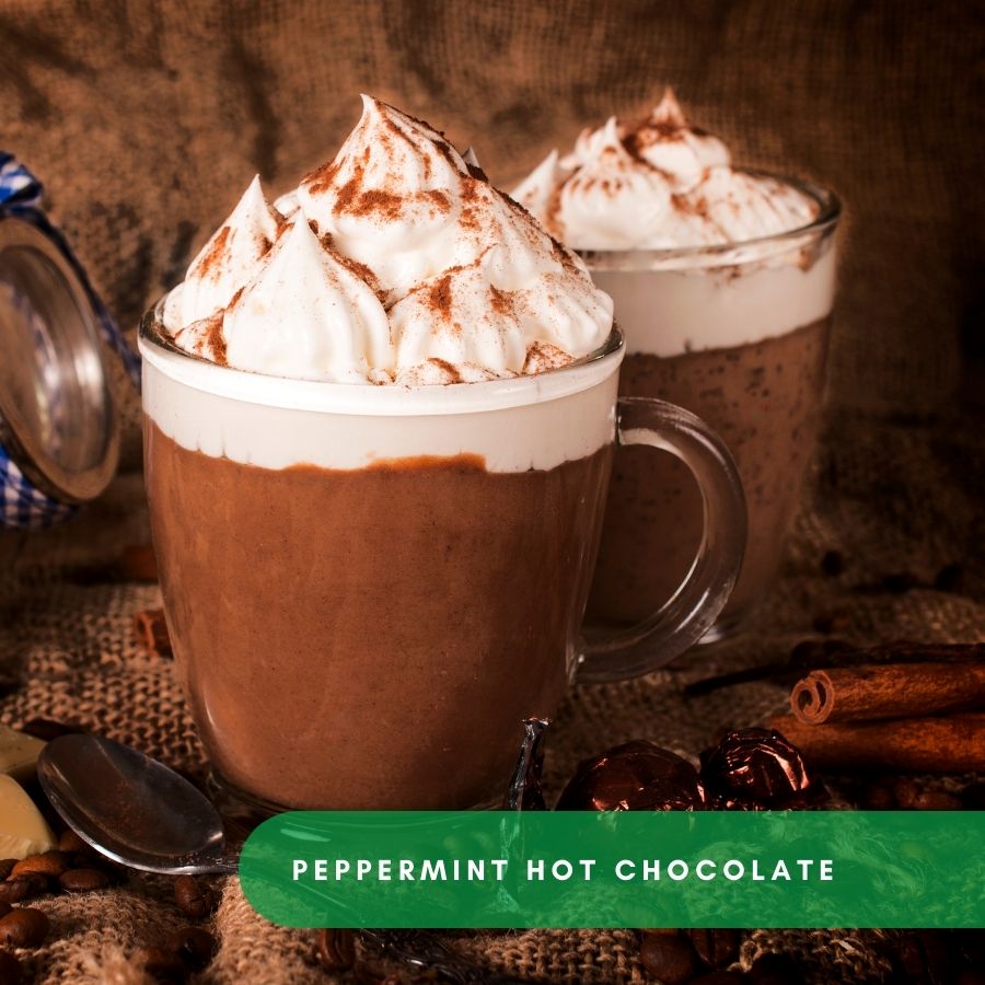 Peppermint Hot Chocolate | from "What Are The Best Hot Beverages That I Can Prepare When Winter Camping?" | AdventureinCamping.com